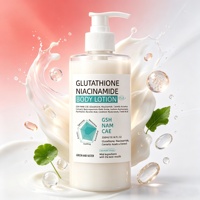 Lotion corporelle éclaircissante au glutathion et à la niacinamide pour un teint uniforme et une peau hydratée