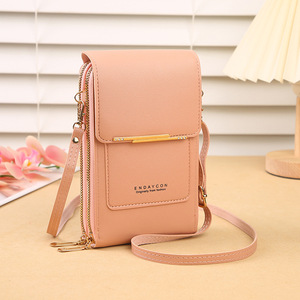 Crazy <strong>Bag</strong> Women's Fashion PU <strong>Shoulder</strong> Crossbody <strong>Mobile</strong> <strong>Phone</strong> Card Holder with Touch Screen Lock <strong>Mobile</strong> <strong>Phone</strong> <strong>Bag</strong> - Product Image 4