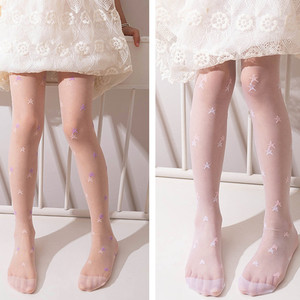Offre Spéciale enfants maille mince bas princesse Leggings Super élastique résille collants nouveau Design étoiles imprimer filles bébé collants - Product Image 6