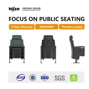 HOZE HS-1203C-2T Modern aluminium Aloi disesuaikan film teater kursi Woven dapat dilipat kursi berlengan ramah lingkungan komersial - Product Image 2