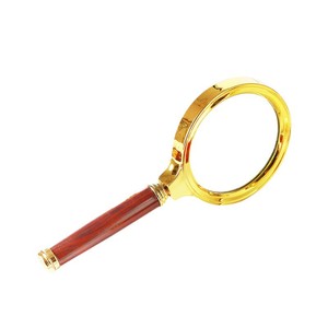 Magnifying Glass 10x 90mm Handheld For Reading Books And Newspapers Dragon Wood Handle - Product Image 4