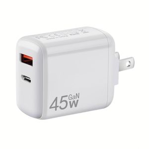 GaN 45W Charger A+C Fast Charging <b>Usb</b>-c Power Supply Adapter US/EU/<b>UK</b> <b>Plug</b> Type C Charger Block - Product Image 4