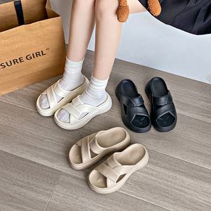 Femmes plate-forme diapositives pantoufle femmes et dames femmes sandales plage casual diapositives pantoufles avec talon plate-forme sandales chaussures - Product Image 6