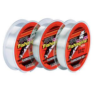 Vente en gros de 100 mètres de ligne de pêche en monofilament transparent en nylon solide revêtement fluorocarbone pour lac et rivière <span class=keywords><strong>Streaming</strong></span> - Product Image 1