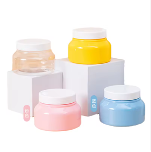 Envase Cosmético Redondo de Plástico Azul de 250 ml con Tapa de Rosca, Material PP - Product Image 5