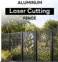 Panneaux de clôture décoratifs en aluminium découpés au laser pour jardin extérieur - Personnalisables, sûrs et faciles à installer