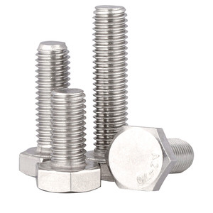 Vis à tête hexagonale métrique en acier inoxydable 304 et 316L, à filetage partiel ou complet, tailles assorties - Product Image 6