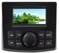 Stéréo Marine Simsham pour Moto, Bateau, Voiture - Lecteur Audio MP3/MP5 Étanche avec Radio FM/AM et Système UTV Piston
