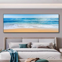 Affiches murales modernes, paysage de plage naturel, peintes à la bombe, sans cadre, impressions sur toile, esthétique du coucher de soleil sur la mer, peinture sur toile