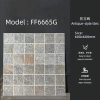 Carreaux de sol extérieurs en porcelaine design moderne 60x60cm, épaisseur 12mm, résistants aux intempéries, dalles de pavage pour villa, carreaux antidérapants pour patio