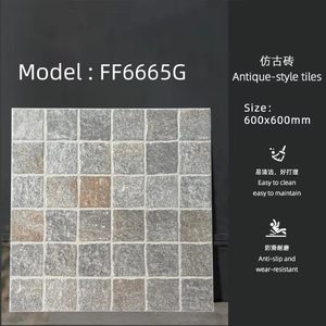 Carreaux de sol extérieurs design moderne 60x60cm, 12mm d'épaisseur, résistants aux intempéries, dalles de pavage de jardin antidérapantes <span class=keywords><strong>pour</strong></span> patio et allée - Product Image 4