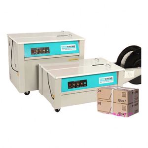 Máquina Flejadora/Envolvedora de Cartones Semiautomática de Doble Motor para Empaque de Alimentos, Alta Capacidad, Control PLC, Bajo Ruido, Correa de Plástico - Product Image 3