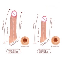 Housse de pénis Dragon Condoms pour hommes, manchon de pénis en silicone réutilisable, creux, avec sangle, pour hommes, préservatif LM-D802