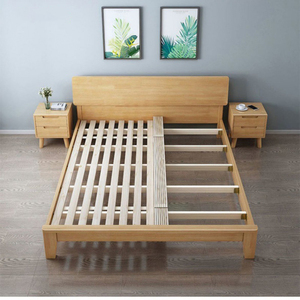Conception spéciale de <span class=keywords><strong>lit</strong></span> panneau de bois massif à plateforme en bois massif largement utilisé pour chambre à coucher - Product Image 6