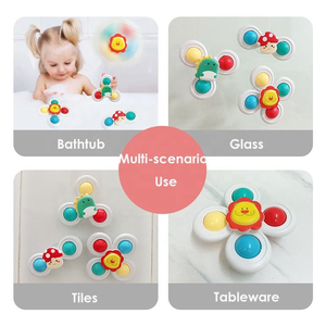 Jouet <span class=keywords><strong>de</strong></span> salle <span class=keywords><strong>de</strong></span> bain pour enfants, jouet pour bébé, soulagement du stress, <span class=keywords><strong>ventouse</strong></span> rotative, jouet à bascule original, <span class=keywords><strong>hochet</strong></span> empilable - Product Image 4