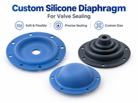 Diaphragme en caoutchouc silicone moulé sur mesure pour l'étanchéité des vannes de régulation