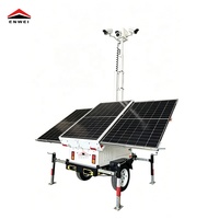 Remolque con 3 Paneles Solares de 400W y Sistema de Cámara CCTV para Proyectos de Ingeniería