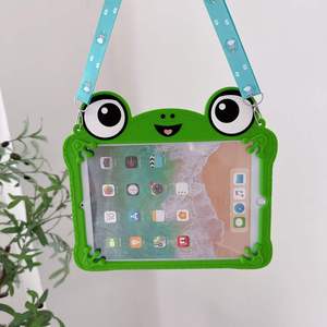 Funda Protectora de Silicona con Soporte Giratorio de 360 Grados para Tablet, Diseño de Cara de Rana, para <span class=keywords><strong>iPad</strong></span> 10.2, 10.<span class=keywords><strong>9</strong></span> Pulgadas, 7, <span class=keywords><strong>8</strong></span>, <span class=keywords><strong>9</strong></span>, 10 Generación - Product Image 3
