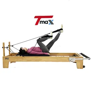 DZ132 Beech Wood Pilates Reformer Bed Exercise Training Yoga Trainer Workouts Studio Factory Pilates Reformer Bed