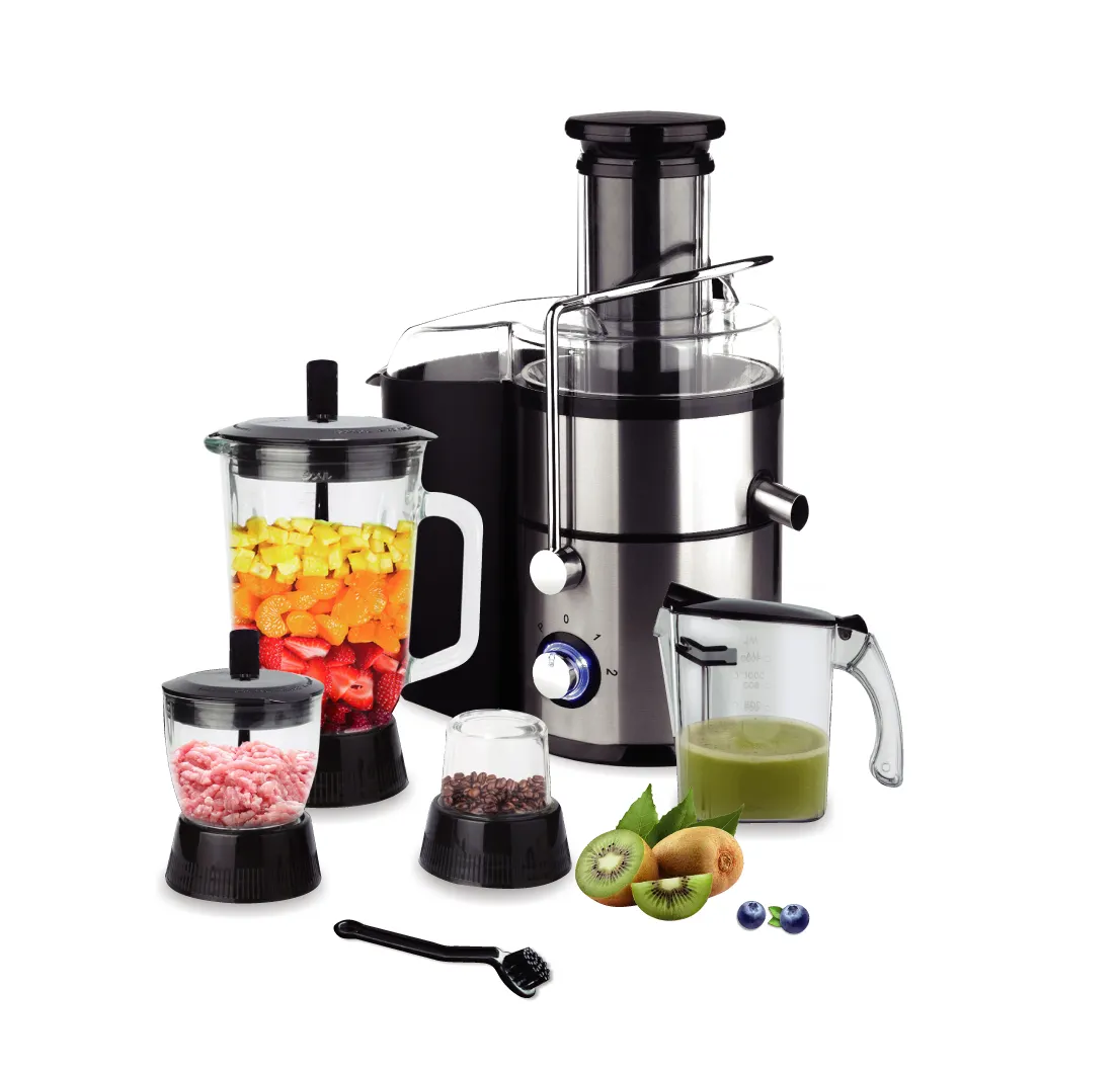 outai 4 in 1 Fruit juicer Juice extractor Meat chopper Ice crusher Smoothie blender Dry grinder Multi-function food processor