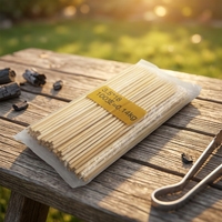 Brochettes de bambou écologiques biodégradables personnalisées pour kebab et barbecue