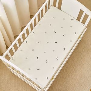 Mini sábana de cuna de bebé recién nacido de algodón, Sábana bajera ajustable de bebé con estampado Digital personalizado 85*50cm - Product Image 1