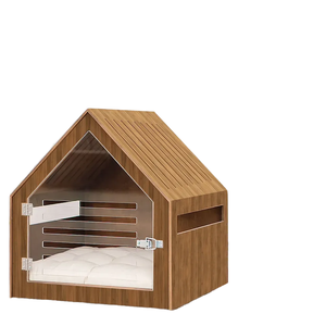 <span class=keywords><strong>Maison</strong></span> de luxe en bois massif pour animaux de compagnie cages d'intérieur pour animaux de compagnie maisons avec porte en acrylique chat chien animaux maisons pour animaux de compagnie à <span class=keywords><strong>vendre</strong></span> - Product Image 2