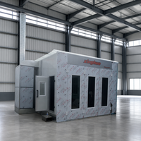 Cabine de peinture industrielle à chauffage diesel 24 kW, prix usine, 80 ° Cabines de peinture automobile C Baking Car avec éclairage 1000 lux