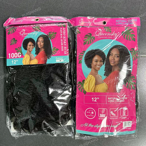 Cabello Sintético Súper Barato Afro Rizado Kinky de 12 Pulgadas 100g a Granel, Preestirado y Sin Enredos, 100g para Trenzar con Ajuste en Agua Caliente - Product Image 6