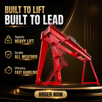 Nouvelle grue portique électrique contrôlée par PLC Wan Long 50T pour le levage de blocs de coque de navire, portée de 46 m, hauteur de levage maximale de 31 m, Travel Lift