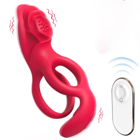 Neues Produkt Vibrierender Silikon-Penisring im Rosen-Stil zur Verzögerung der Ejakulation für Männer