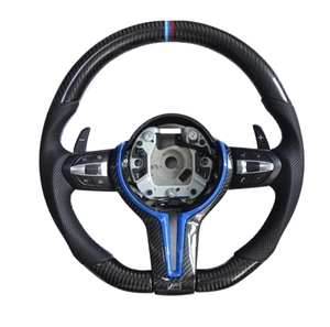 Volante Deportivo de Fibra de Carbono y Cuero con LED para <span class=keywords><strong>BMW</strong></span> Serie 1 3 4 5 F20 F30 F31 F35 F10 F11 F18 E90 E91 E92 E93 G - Product Image 2