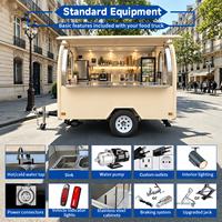 Remorque alimentaire pour pizza sur mesure Etodevice de 8,2 pieds, cuisine mobile entièrement équipée, camion de restauration