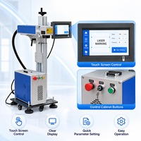 Machine de marquage laser à fibre 20W 30W 50W 100W avec convoyeur pour codage en vol sur métal, plastique, bouteilles, canettes, codes QR, dates et lots