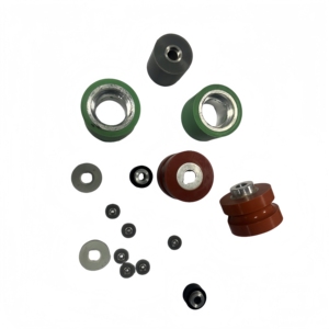 Tùy chỉnh đúc Polyurethane TPU tráng bánh xe cao su OEM PU con lăn với mang - Product Image 2