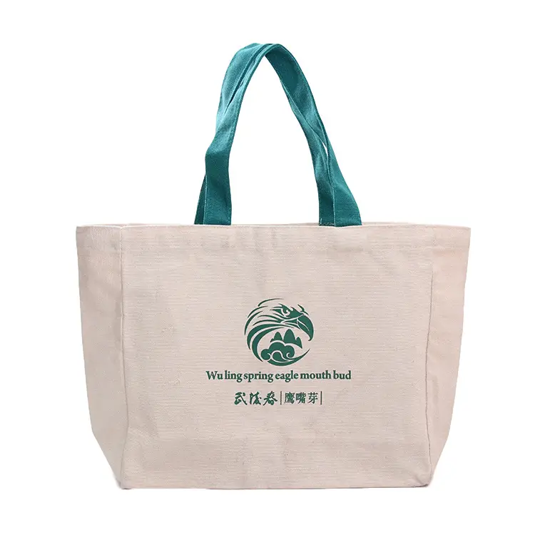 Reusable Print Shopping Bag Online Custom Design Cotton Cloth Tote Cheap Canvas Bag
