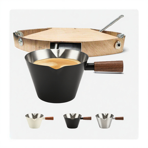 Mini brûleur à gaz butane en acier inoxydable pour table avec plateau de pesée pour cafetière à siphon ou théière - Product Image 2
