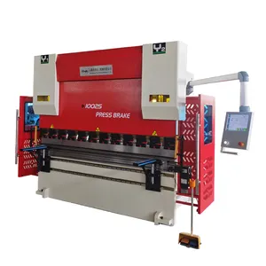 Máquina de dobra hidráulica 125t2500mm, alta qualidade, 4 eixos, pressionação cnc, freio