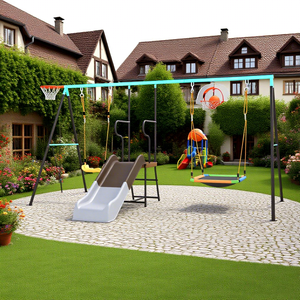 Scuola materna <span class=keywords><strong>parco</strong></span> <span class=keywords><strong>giochi</strong></span> all'aperto Baby Swing Set di metallo per esterni altalena per bambini <span class=keywords><strong>parco</strong></span> <span class=keywords><strong>giochi</strong></span> da giardino altalena per bambini - Product Image 2