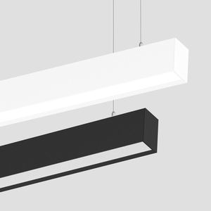 Modern Linear Pendant <b>Light</b> Aluminum White Black Rectangle White LED 36W Office Building Indoor Lighting - Product Image 1