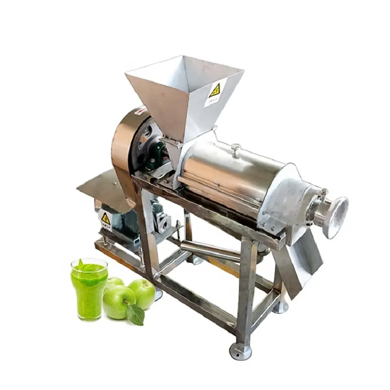 Extractor de jugo en espiral de 100-500 kg/h, exprimidor multifunción, exprimidor Industrial automático de manzana/naranja/verduras, máquina exprimidora de manzana