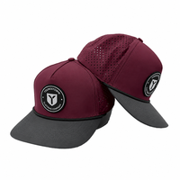Casquette de sport respirante d'été, casquette de golf 5/6 panneaux en nylon perforé au laser, personnalisable