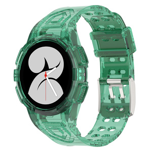 Bracelets de montre de sport transparents Glacier Tpu <span class=keywords><strong>40</strong></span>/44/46mm pour <span class=keywords><strong>Samsung</strong></span> Galaxy <span class=keywords><strong>Watch</strong></span> <span class=keywords><strong>4</strong></span>/5 Bracelet en TPU pour Watch4 <span class=keywords><strong>Classic</strong></span> Transparent Glacier S - Product Image 5