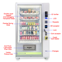 Vente chaude Combo Distributeur Automatique Petit Distributeur Automatique Vente Pour Aliments Et Boissons Combo Numérique Noir Distributeurs Automatiques
