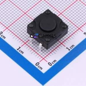 TSW12111-060B511BA Tactile Switch Through hole-4P,11.7x11.5mm Switch Single Pole Single Throw Round Button 2.8N 11.7mm - Product Image 1