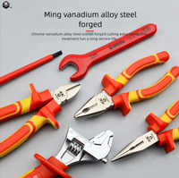 Ensemble d'outils isolés certifiés VDE de 15 pièces avec tournevis 1000V et jeu de tournevis isolés, coupe-câbles diagonaux VDE pour l'entretien
