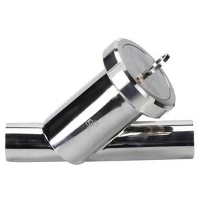 Filtro sanitario tipo Y de acero inoxidable SUS304 316L Tri-Clamp para la industria farmacéutica de alimentos lácteos, malla 100 personalizable - Product Image 1