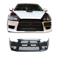 Parachoques Delantero de Plástico Estilo Lancer EVO para Mitsubishi Lancer EX ES 2008-2018, Kit de Carrocería para Actualización a Estilo EVO X