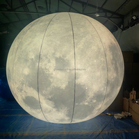 Grand modèle de globe planétaire géant gonflable en PVC à éclairage LED Boule publicitaire Terre Lune Mars Soleil Vénus Mercure Saturne Ballon Design