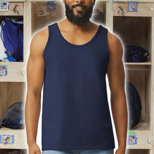 Custom Men's Cotton Tank <b>Top</b> Sleeveless Sports <b>Vest</b> Crew Neck Gym Workout Running Athletic Sportswear OEM - Product Image 2